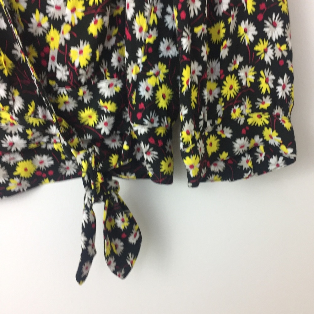 {madewell} french floral wrap top - Picture 7 of 8